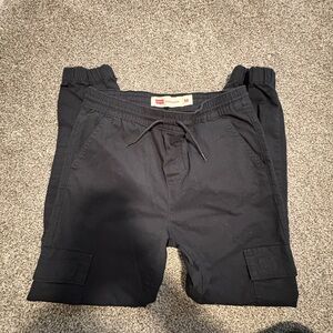 Levi's Black Cargo Drawstring Joggers